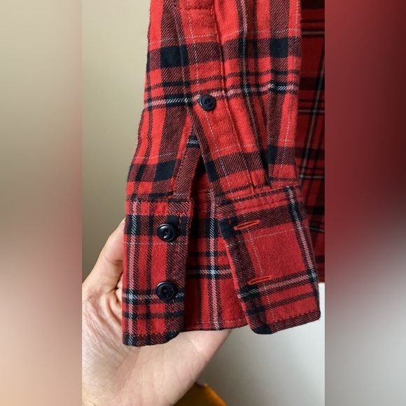 J. Crew Flannel Button Down Size 00 - Picture 5 of 8